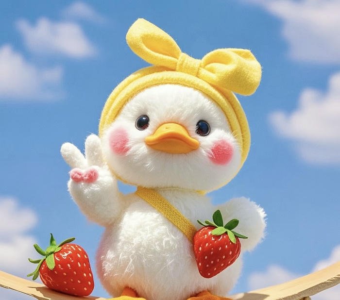 hình avatar vịt cute dễ mến