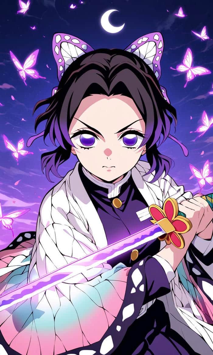 tấm ảnh avatar shinobu khí chất mạnh mẽ