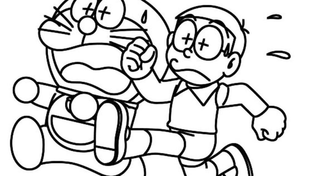 tranh tô màu doremon thumbnail