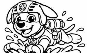 tranh tô màu paw patrol thumbnail