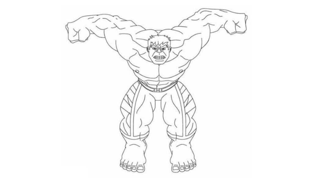 tranh tô màu siêu nhân hulk thumbnail