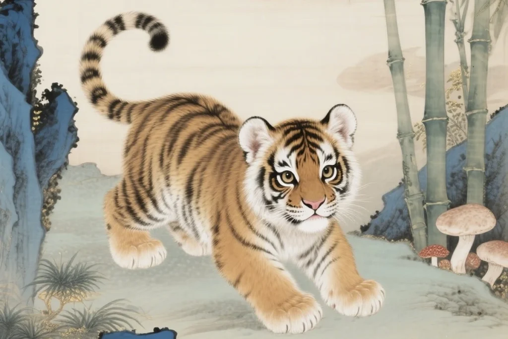 tranh vẽ con hổ thumbnail
