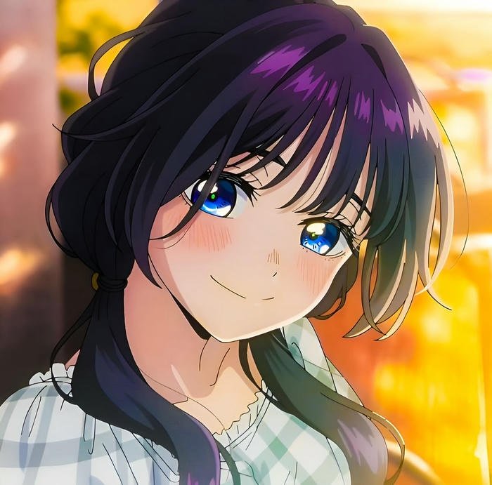 Ảnh anime avatar kaoruko tóc dài thướt tha
