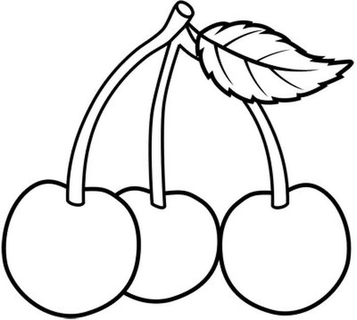 Ảnh quả cherry tranh tô màu mới nhất