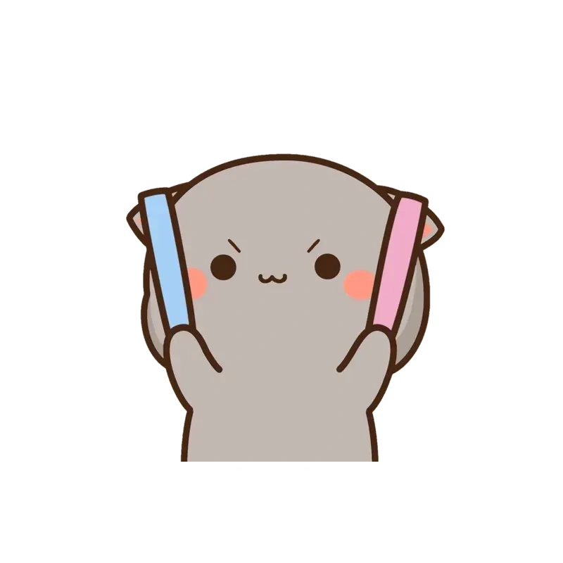 Ảnh sticker dễ thương với biểu cảm đáng yêu hài hước