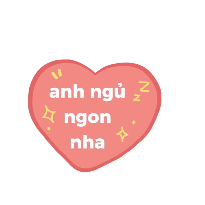 Ảnh sticker ngủ ngon hợp chat cuối ngày cùng bạn bè