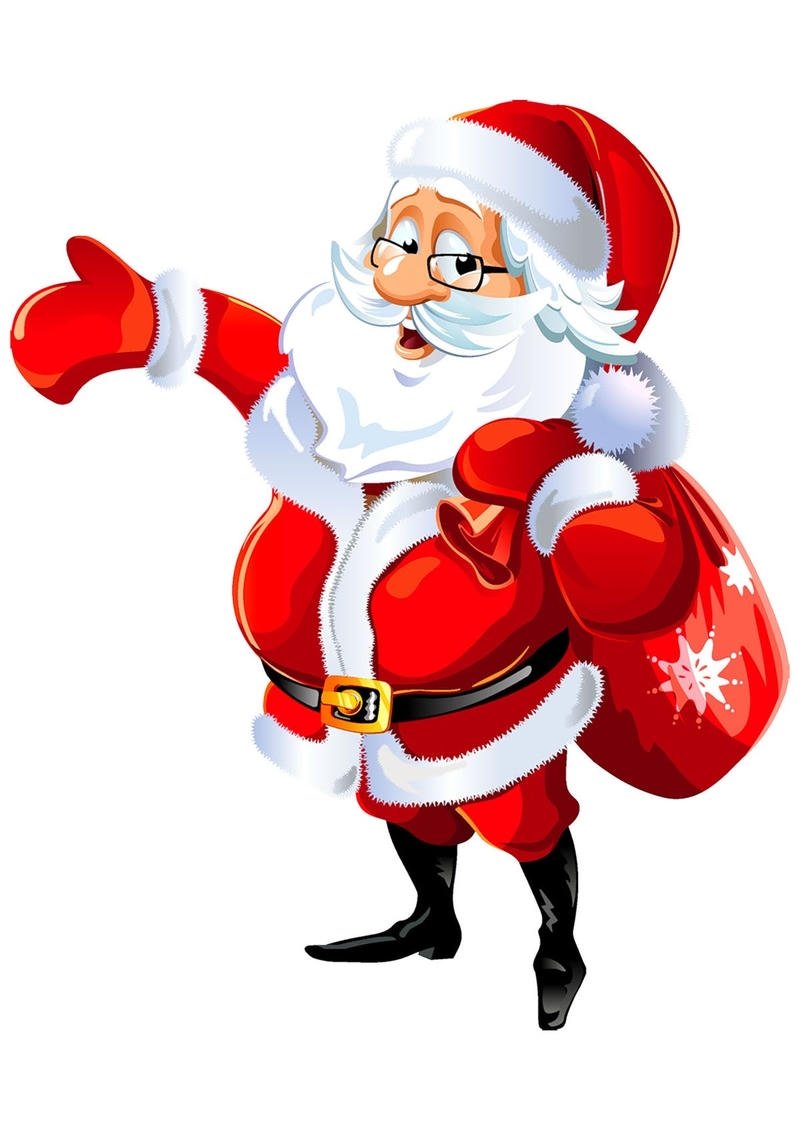 Avatar ông già Noel đội mũ đỏ với râu trắng dài