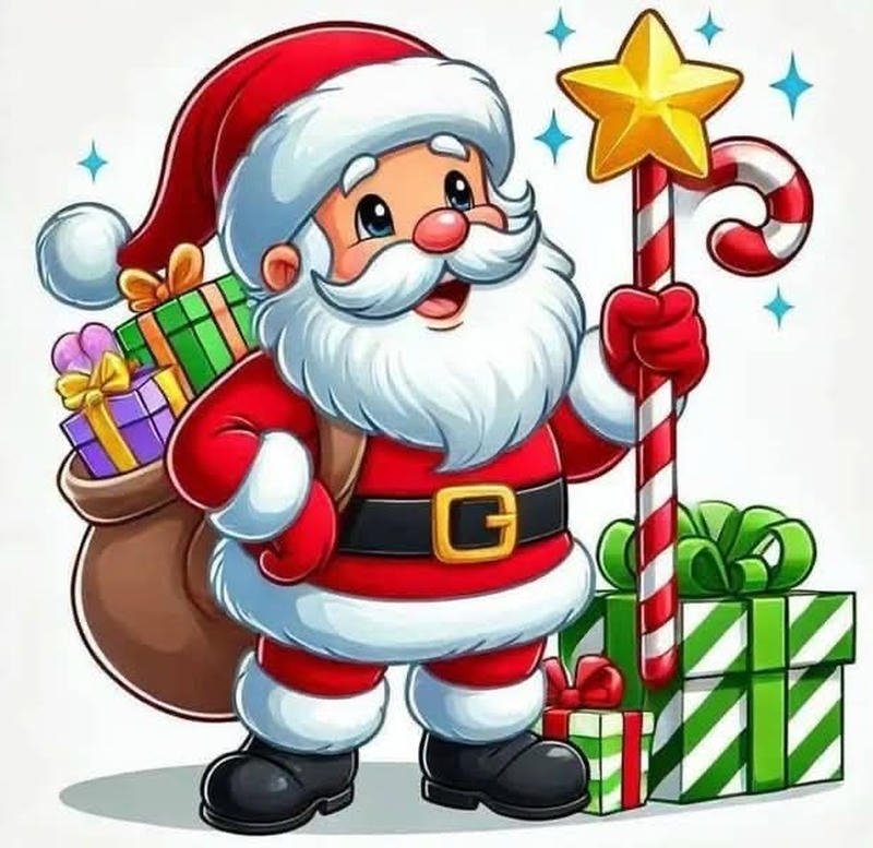 Avatar ông già Noel phong cách đáng yêu dễ nhìn