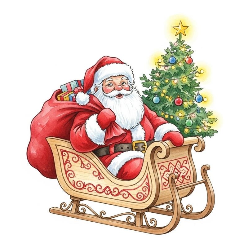 Avatar ông già Noel với ánh mắt hiền từ