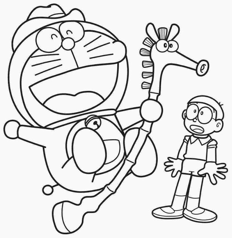 Bức ảnh tranh tô Nobita dễ tải