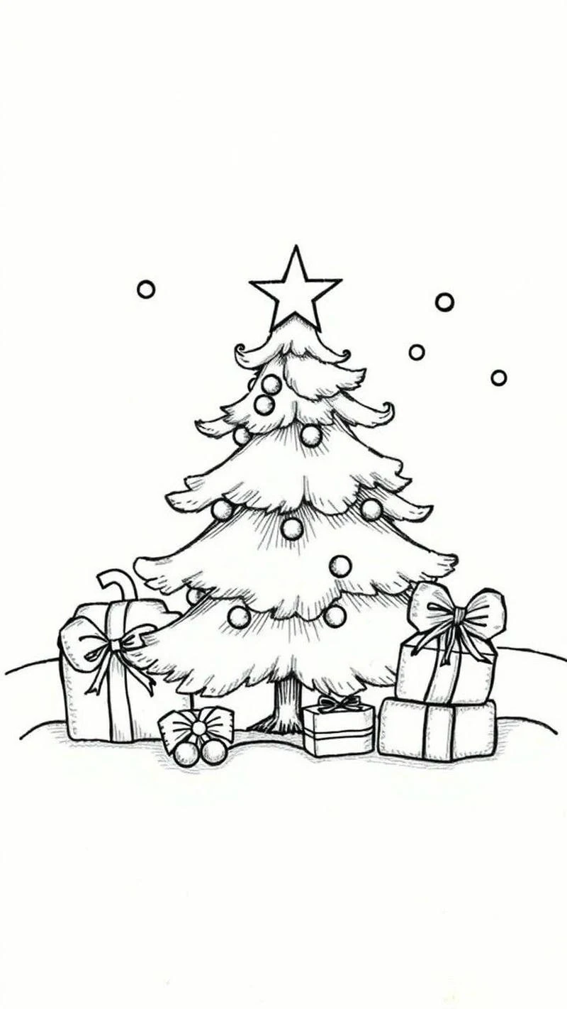 Cây thông Noel đặt trong khung cảnh lễ hội