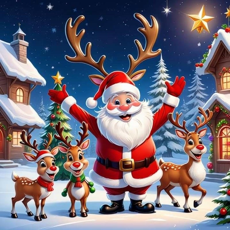 Chân dung ông già Noel cười hiền giữa mùa đông