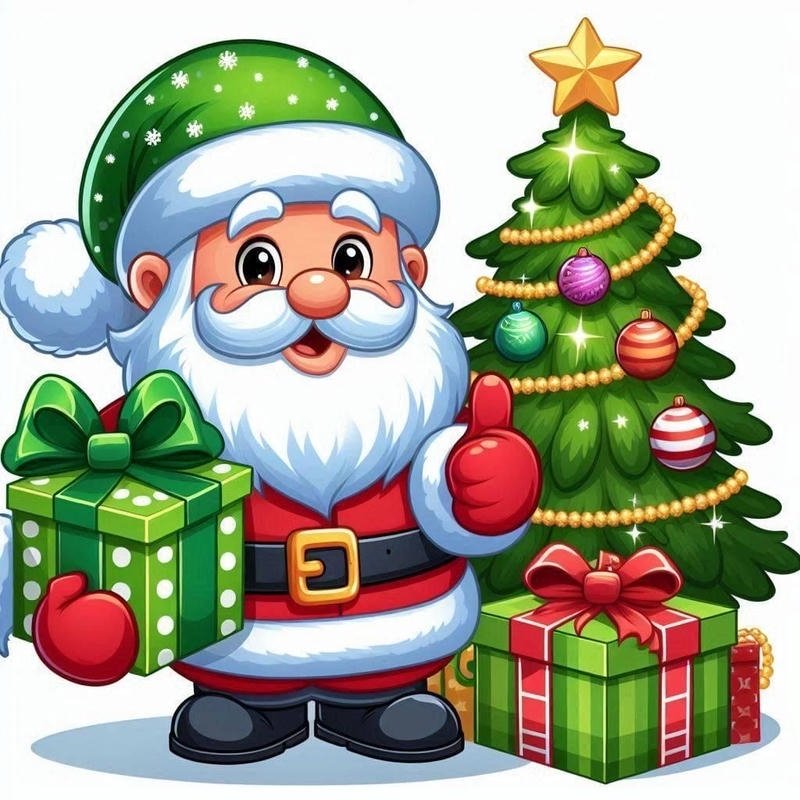 Chân dung ông già Noel cười lớn đầy năng lượng