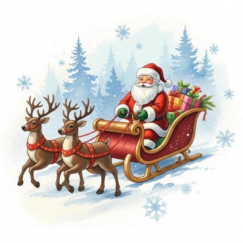 Chân dung ông già Noel trong trang phục đỏ đặc trưng