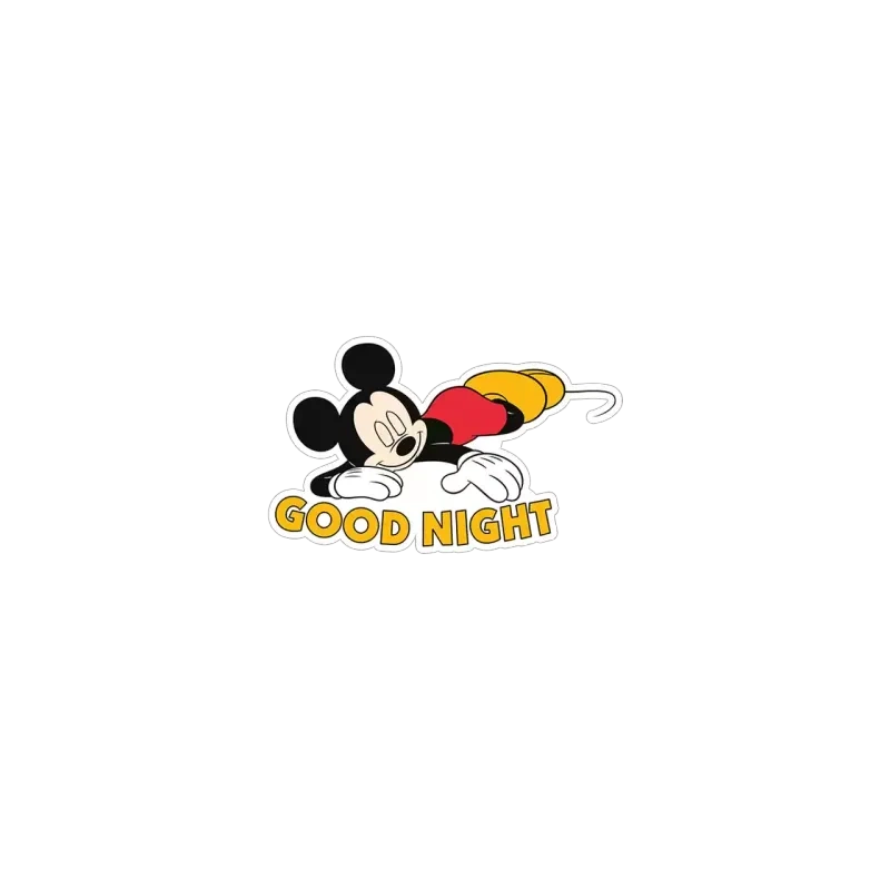 Chat sticker ngủ ngon cùng hình hoạt hình nhỏ cute