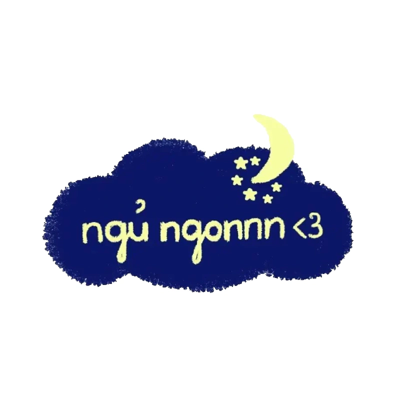 Chibi sticker ngủ ngon hợp người thích ảnh chat cute