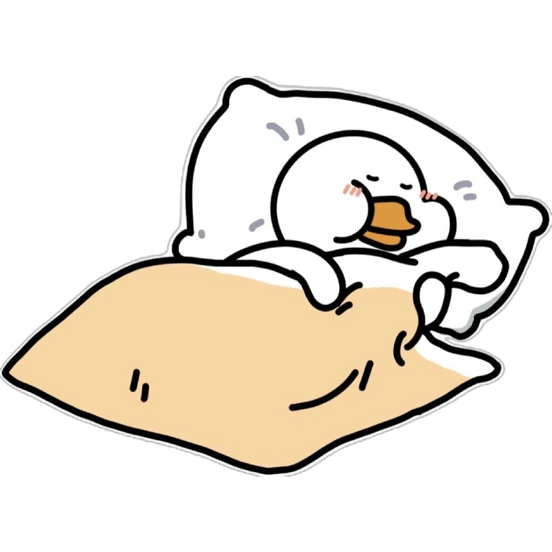 Cute sticker ngủ ngon hợp gửi người yêu cuối ngày