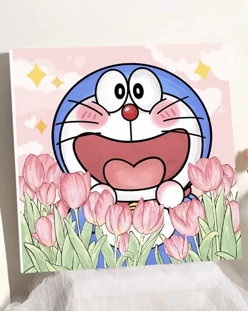 Doraemon xuất hiện trong tranh vẽ đầy sức sống