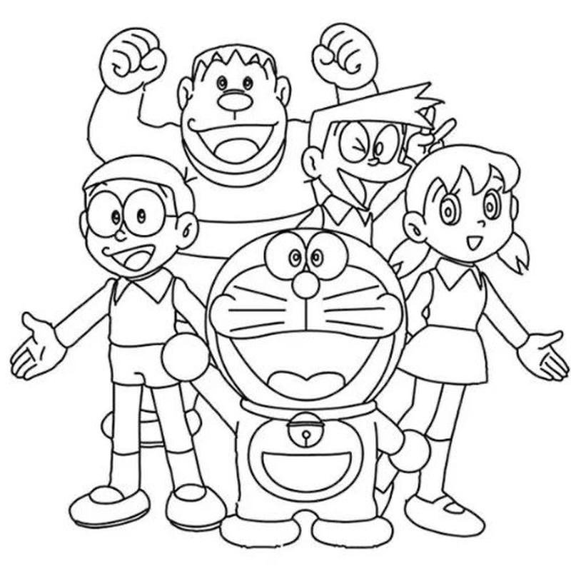 Hình ảnh Nobita hoạt hình cho bé sáng tạo