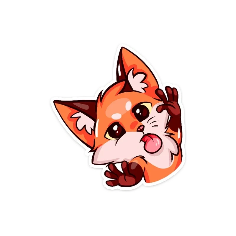Hình ảnh sticker dễ thương với biểu cảm vui vẻ