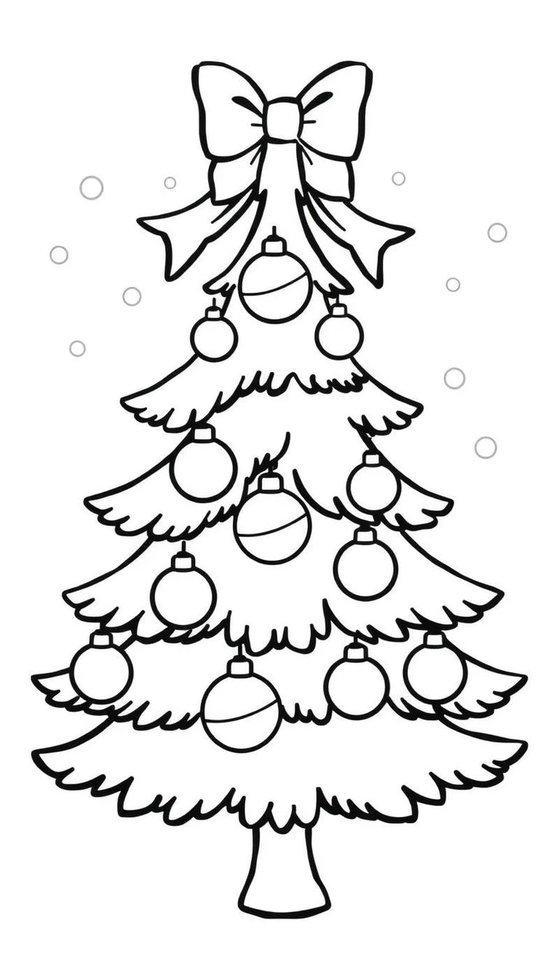 Hình cây thông Noel đặt giữa khung cảnh mùa đông
