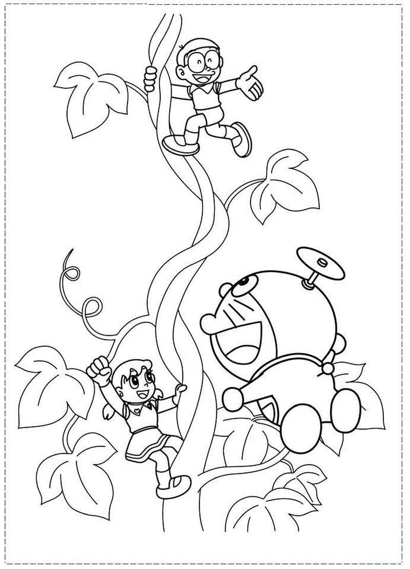 Hình phác họa Nobita phong cách dễ thương