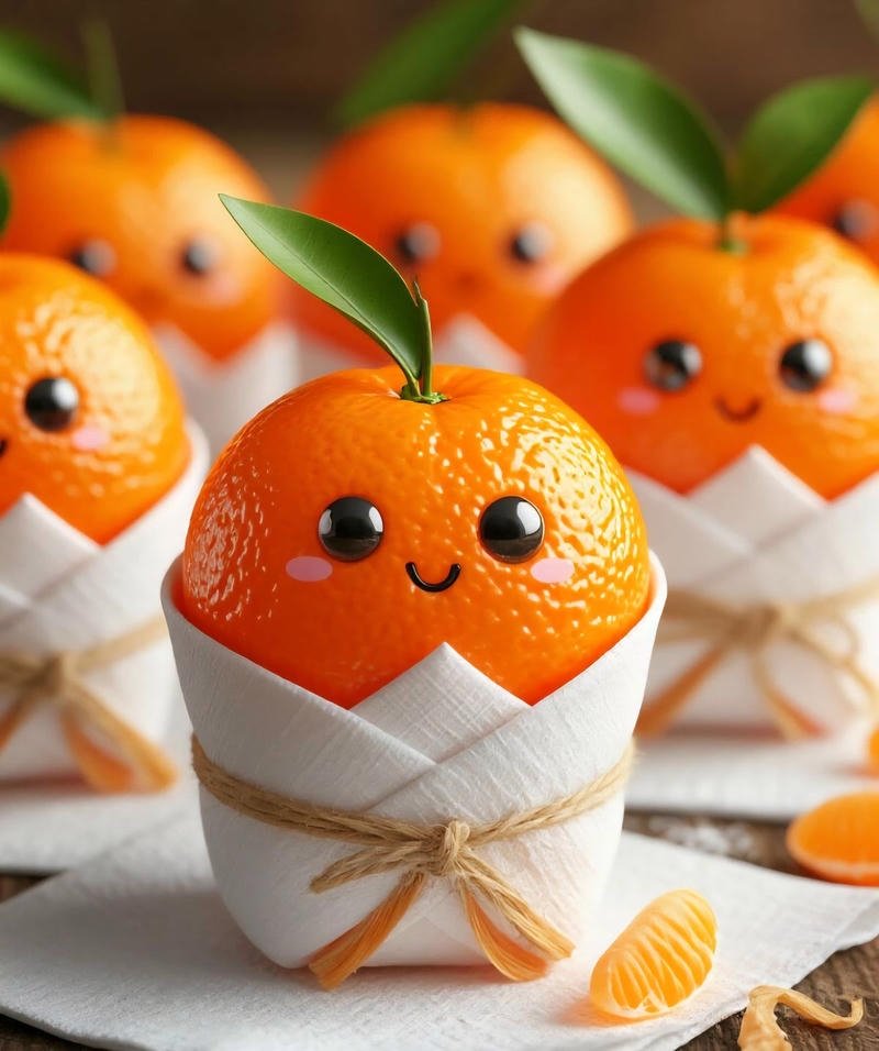 Hình quả cam đặt trên nền sáng tạo cảm giác sạch