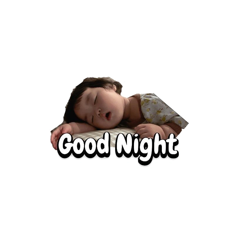 Hình sticker ngủ ngon cùng icon mặt ngủ cực đáng yêu