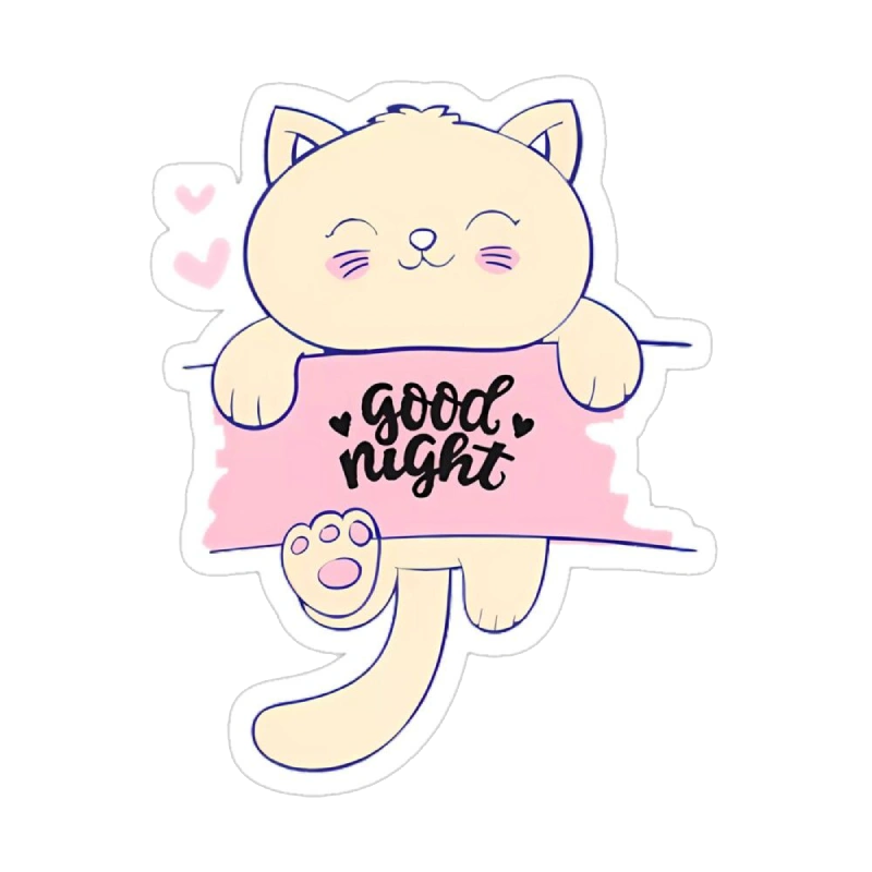 Hình sticker ngủ ngon cùng vibe nhẹ nhàng thư giãn