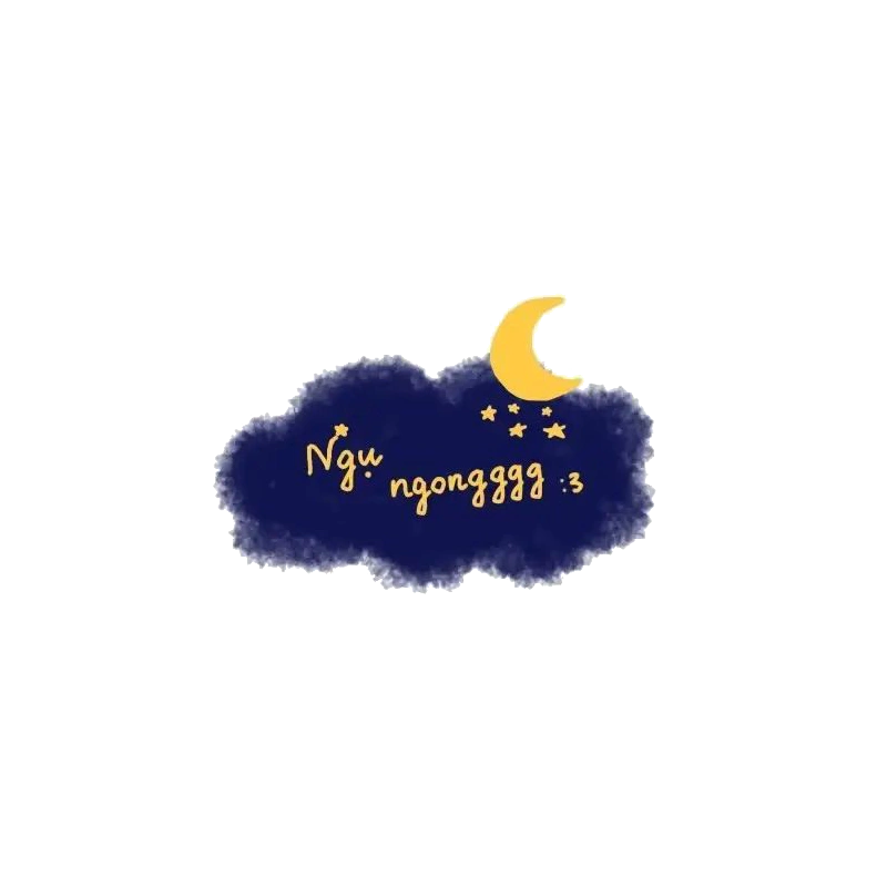 Hội thoại sticker ngủ ngon cùng icon hoạt hình đáng yêu