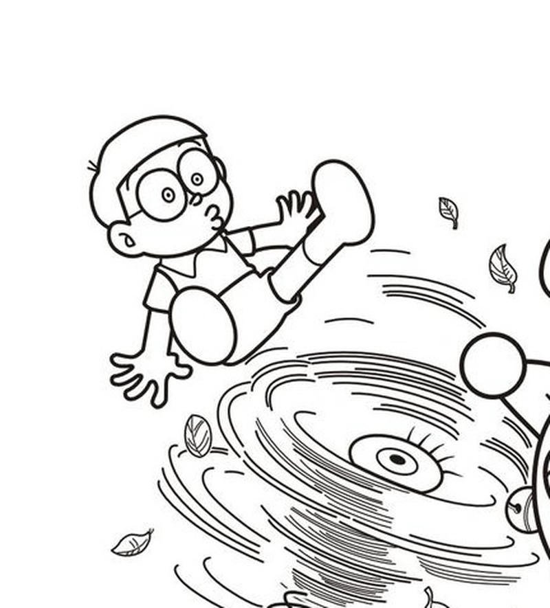 Mẫu tranh tô Nobita phong cách vui nhộn