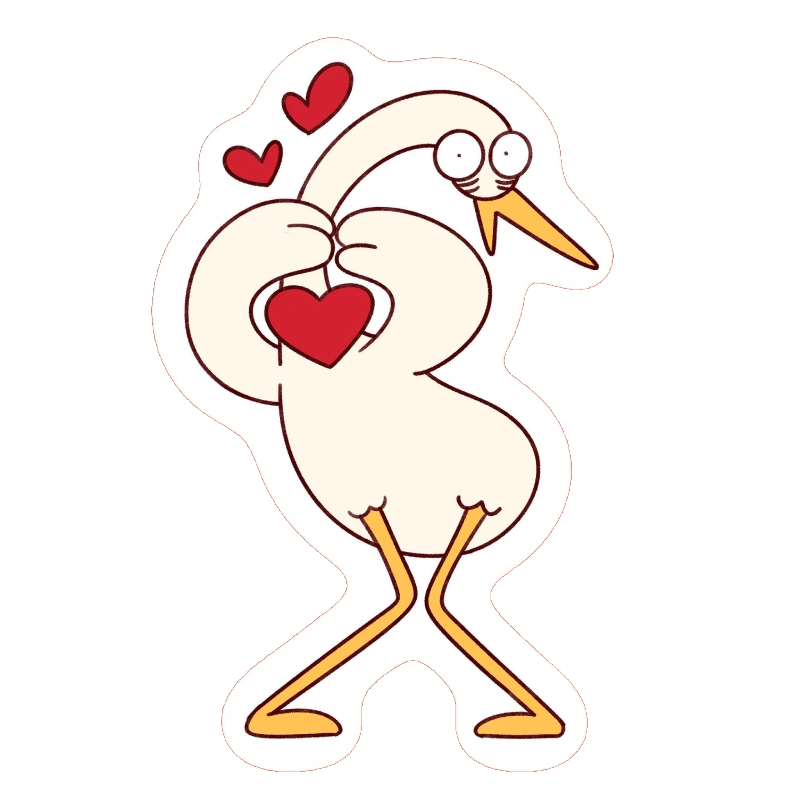Nhãn dán dễ thương gửi bạn bè trong lúc chat