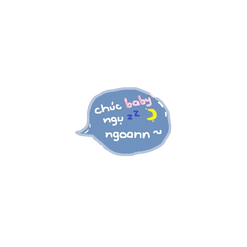 Reply sticker ngủ ngon hợp chat đêm khuya vui vẻ