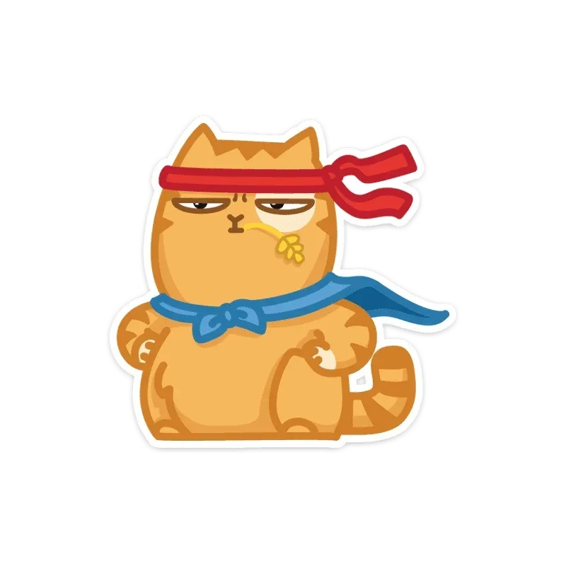 Sticker dễ thương cùng biểu cảm hạnh phúc vui vẻ