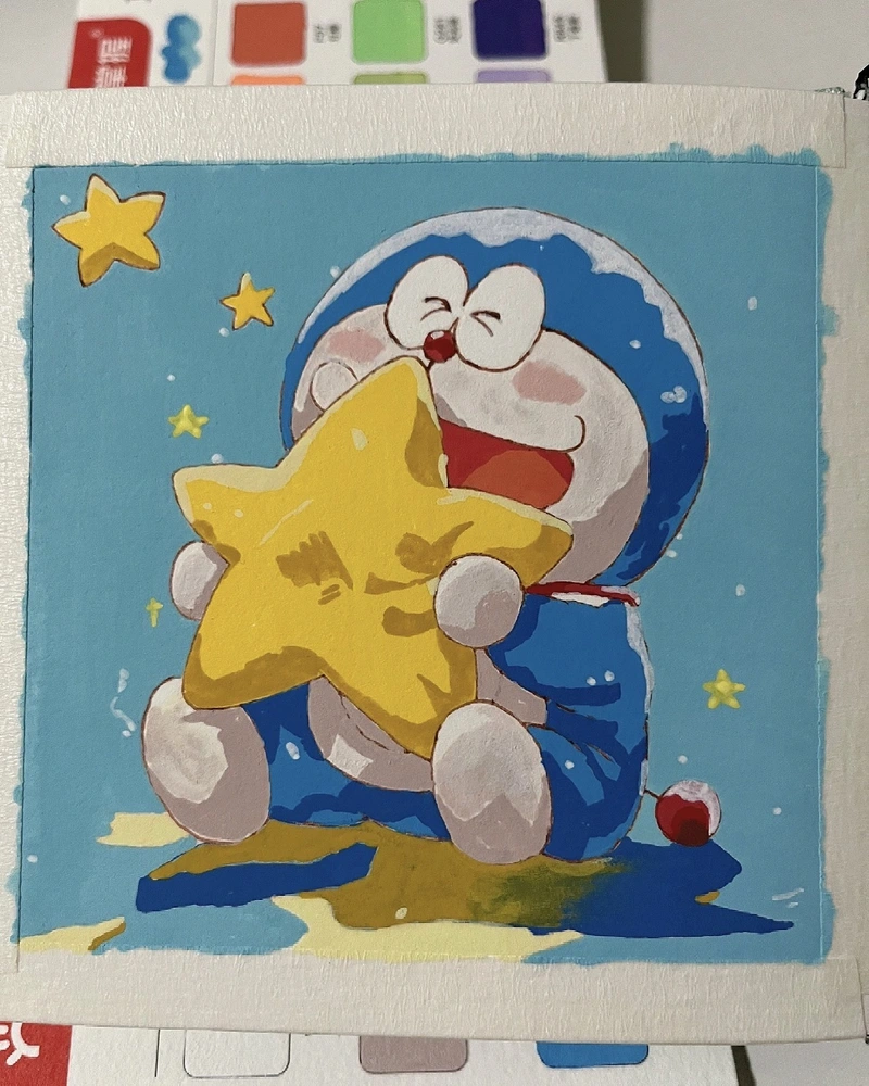 Tranh vẽ Doraemon cùng nét vẽ ngộ nghĩnh đáng yêu