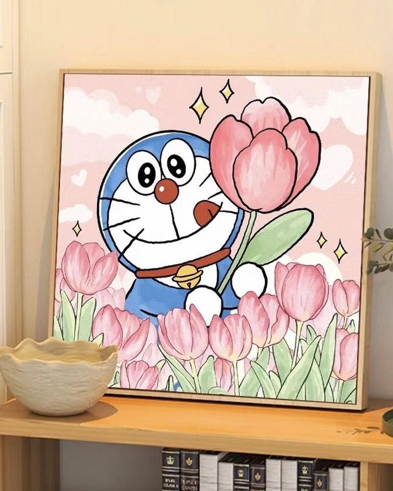 Tranh vẽ Doraemon mang vẻ đáng yêu và vui nhộn