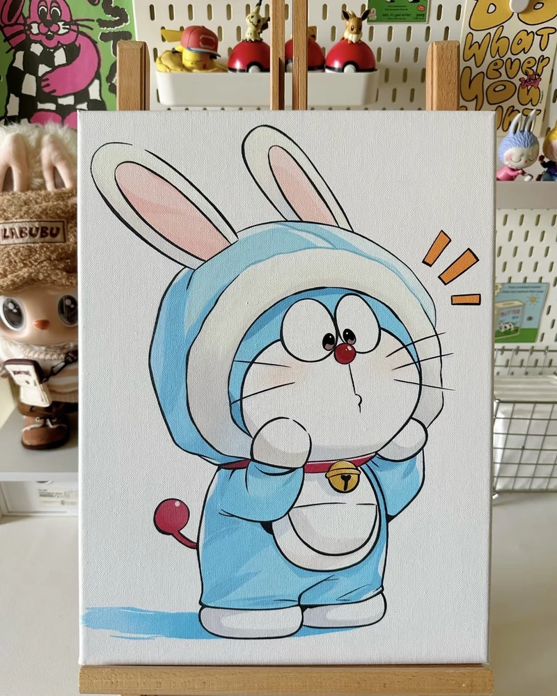 Tranh vẽ Doraemon với phong cách đáng yêu tự nhiên