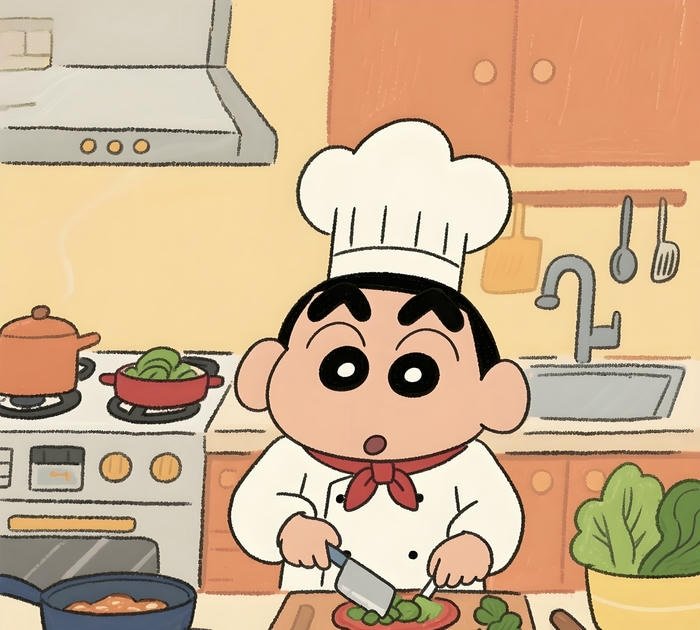 avatar nấu ăn hoạt hình cute
