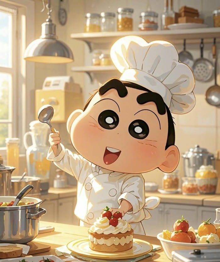 avatar nấu ăn phong cách xinh