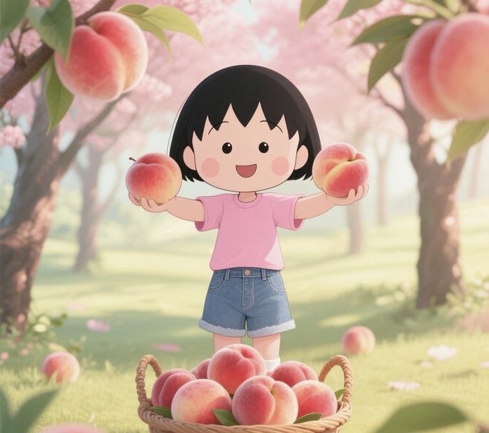 avatar quả đào chibi đáng yêu