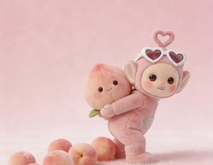 avatar quả đào cute đơn giản