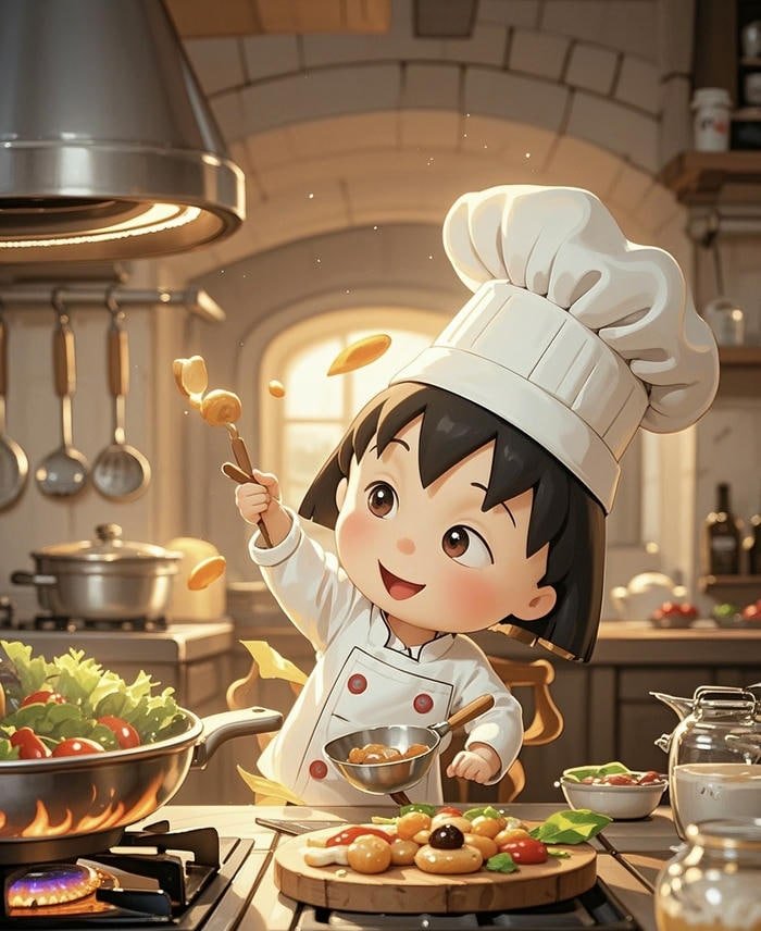 hình ảnh avatar nấu ăn siêu yêu