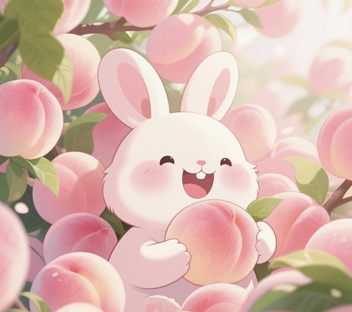 hình avatar quả đào dễ thương