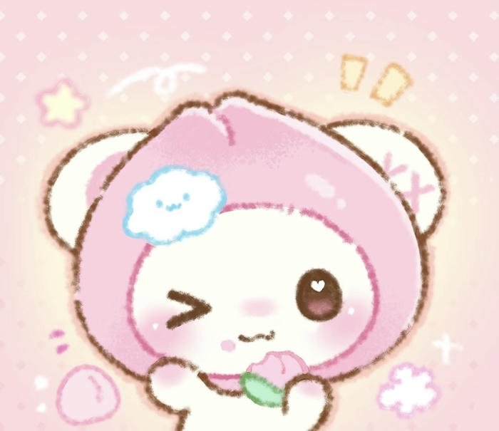 hình avatar quả đào ngộ nghĩnh