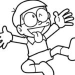 tranh tô màu nobita thumbnail