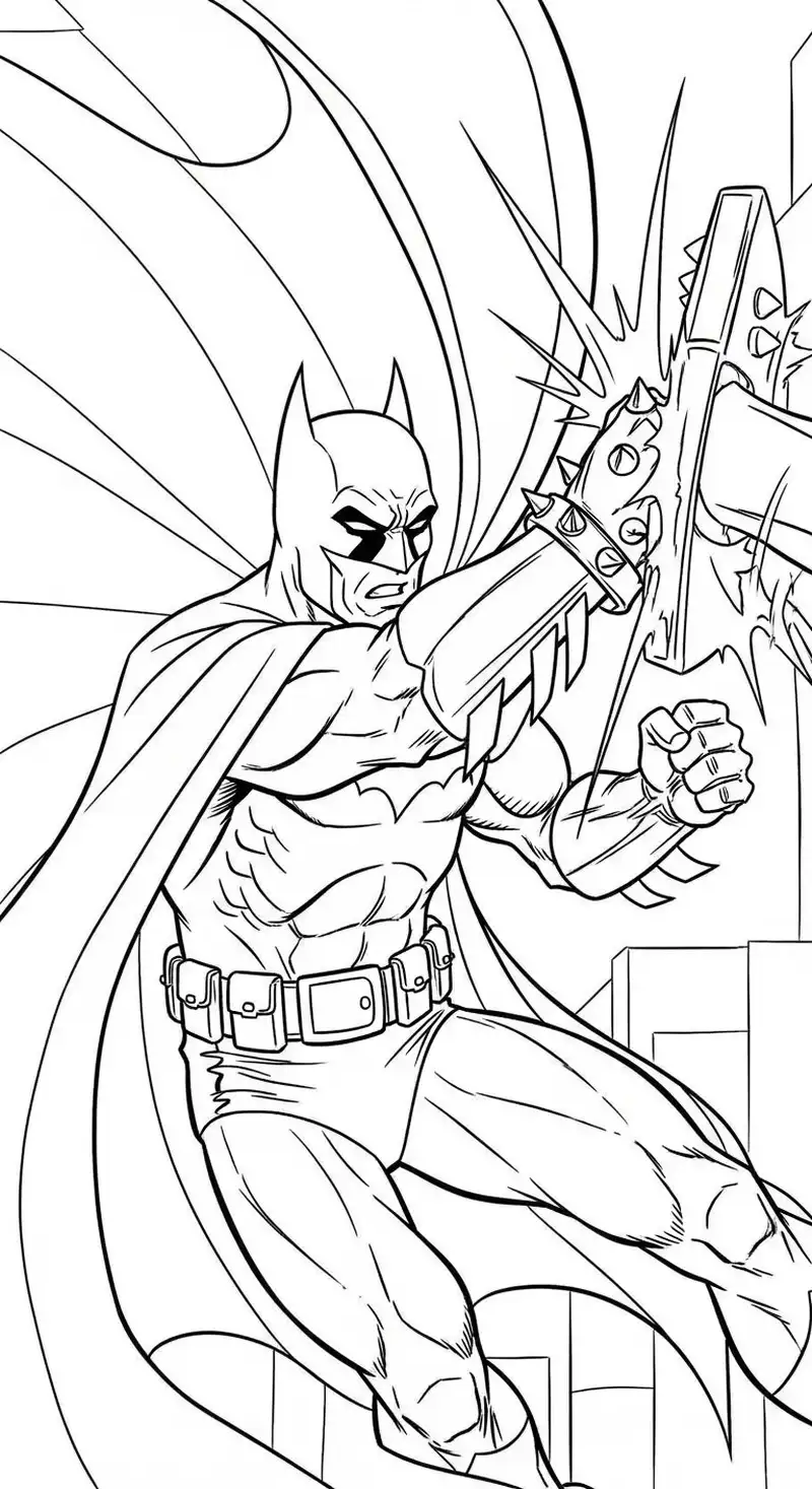 bé tập tô tô màu batman