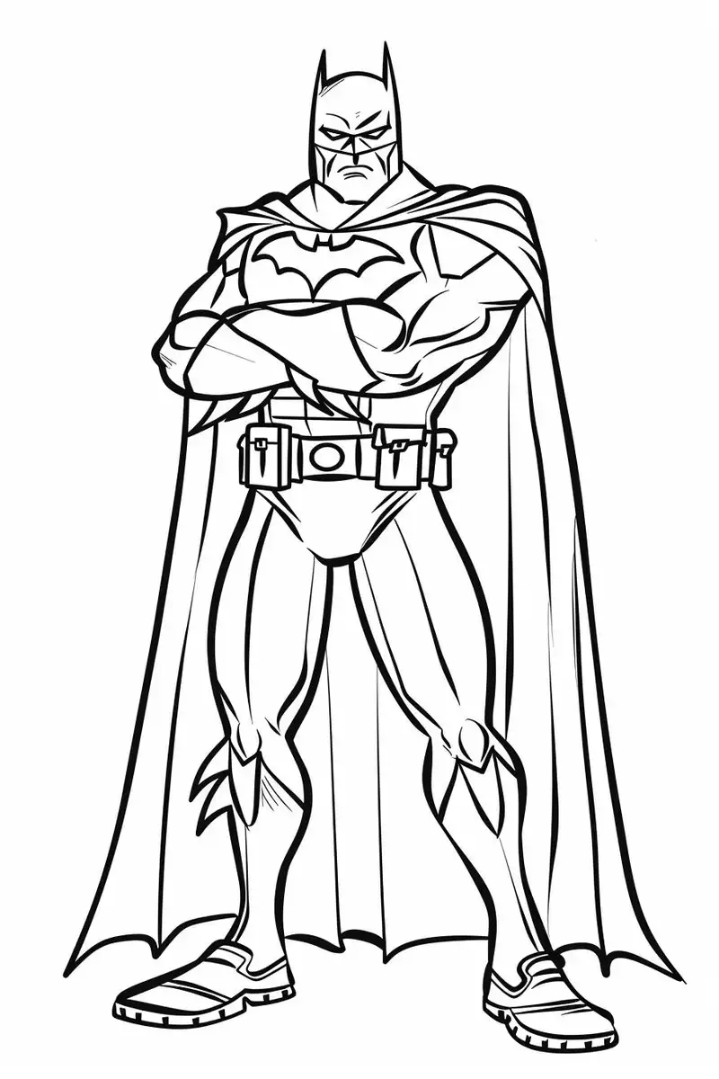 hình ảnh tô màu siêu nhân batman