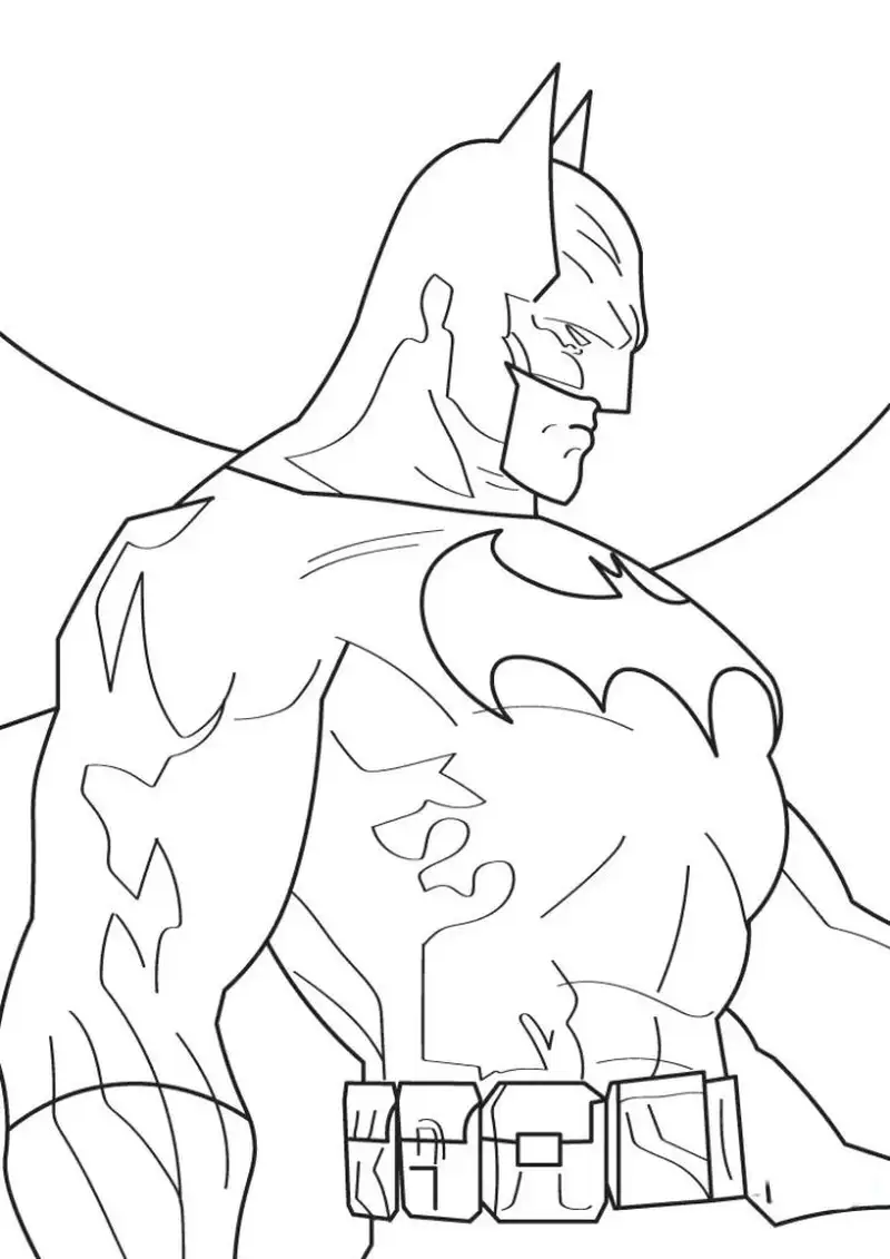 hình đẹp tô màu batman cho thiếu nhi