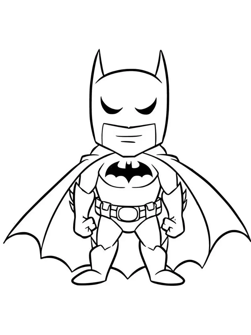 hình in tô màu batman đẹp nhất