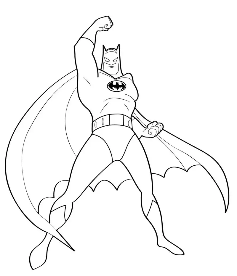 hình tô màu batman miễn phí tải về